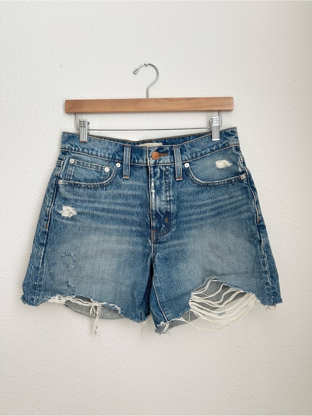 Madewell Relaxed Mid-Length Denim Shorts - Size 25